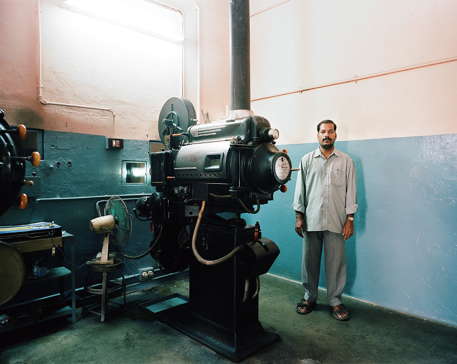 Akber, projectionniste du Cinéma Anna de Chennai